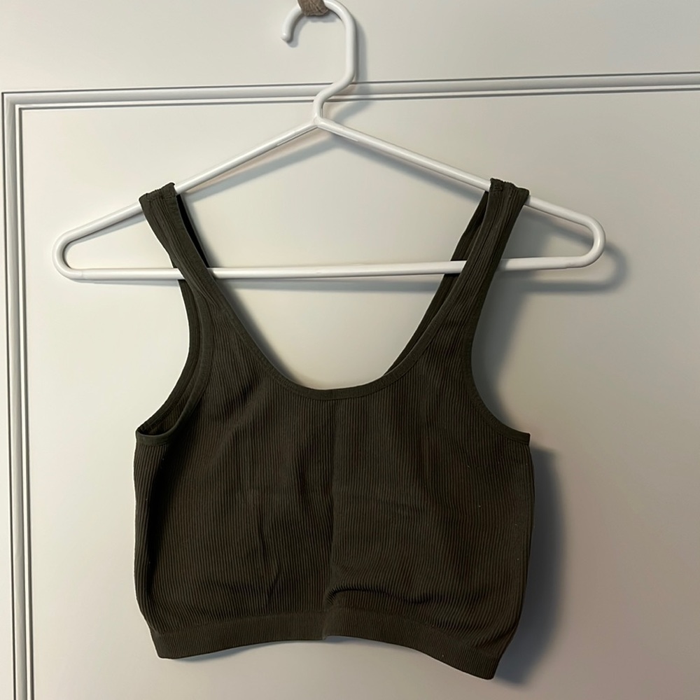 Green crop top - bozzolo - s/m
